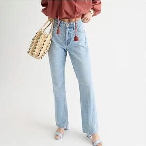 NWT J. Crew Full Length High Rise Demi-Boot Jean Light Indigo Wash-28